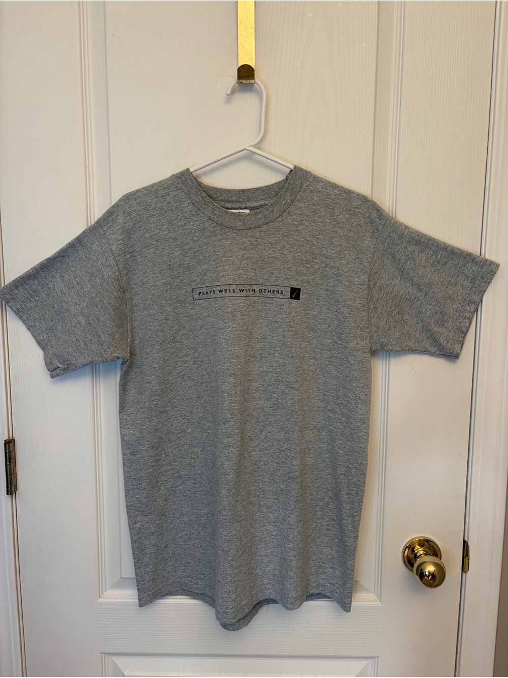 Vintage Y2K Fruit of the Loom “Plays Well With Others” Graphic Tee | Size M